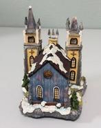 Kerst Kerk / Kathedraal Kerstdorp met Verlichting – 24 cm, Gebruikt, Ophalen of Verzenden, H, H
