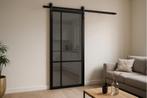 Staal look deuren met rookglas | Getint glas | Op voorraad, 80 tot 100 cm, 215 cm of meer, Binnendeur, Niet ingevuld
