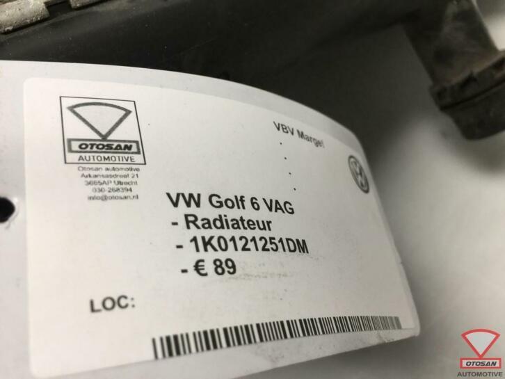 vw golf 5 6 vag radiateur 1k0121251dm, Gebruikt, Volkswagen, Volkswagen AG, Berliner Ring 2
38440  Wolfsburg, DE
