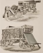 Dorsmachine - Antieke illustratie (1879), Verzenden, Voor 1940, Zo goed als nieuw, Overige onderwerpen