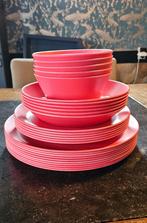 Mepal borden en kommen, rood, Caravans en Kamperen, Ophalen of Verzenden, Zo goed als nieuw