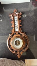 Antieke holosterische barometer met thermometer, Audio, Tv en Foto, Weerstations en Barometers, Ophalen, Zo goed als nieuw