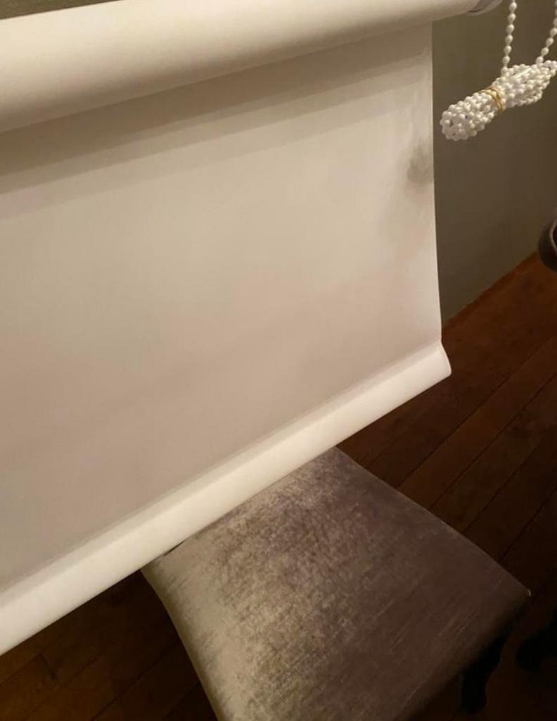 Rolgordijnen crème wit 920x1240, Ophalen, Zo goed als nieuw