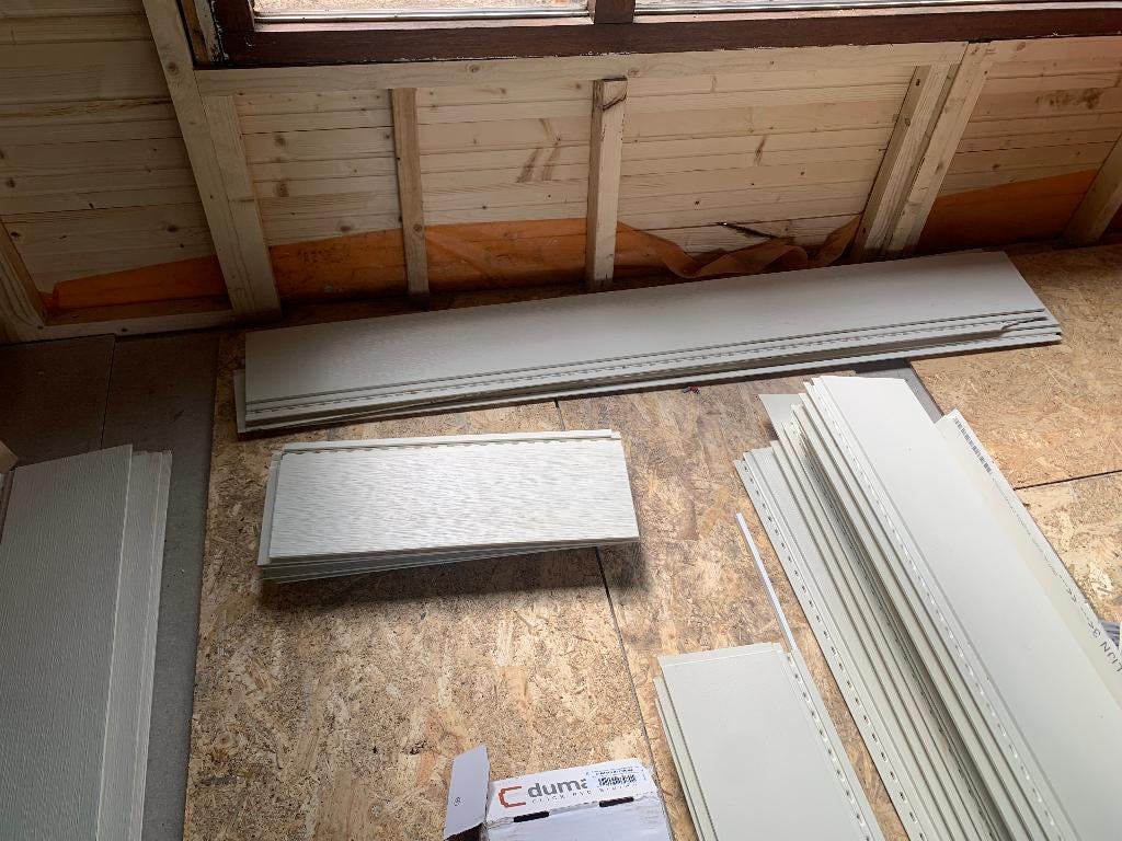 Dumaclin gevelbekleding PVC schroten, Ophalen, Zo goed als nieuw, Overige materialen