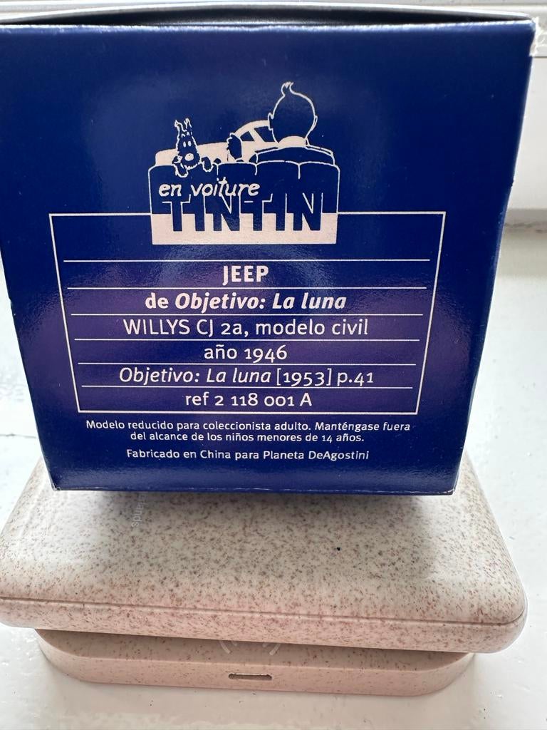 Kuifje Jeep van Objectief: De Maan, Ophalen of Verzenden, Kuifje, Zo goed als nieuw, Beeldje of Figuurtje