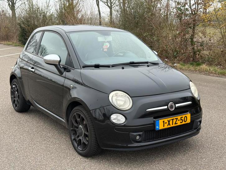 Fiat 500 1.2 C 2008 Zwart, Auto's, Fiat, Bedrijf, Benzine, B, Hatchback, Handgeschakeld, Geïmporteerd, Zwart, Voorwielaandrijving