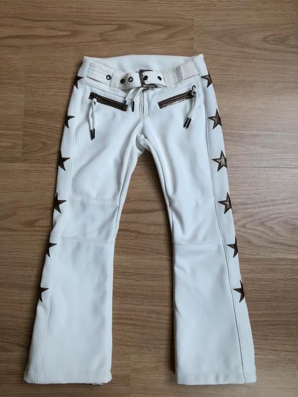 Airforce skibroek 116 - Witte skibroek sterren - Meisjes, Kleding | Dames, Wintersportkleding, Broek, Airforce, Ophalen of Verzenden