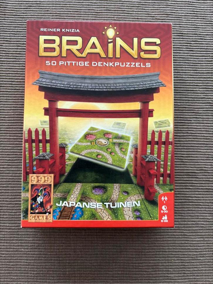Brains: Japanse Tuinen - Logisch Puzzelspel 999 games!, Hobby en Vrije tijd, Gezelschapsspellen | Bordspellen, Zo goed als nieuw