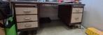 Gispen Bureau - Vintage Stalen Bureau, Huis en Inrichting, Bureaus, Ophalen, Gebruikt, Bureau