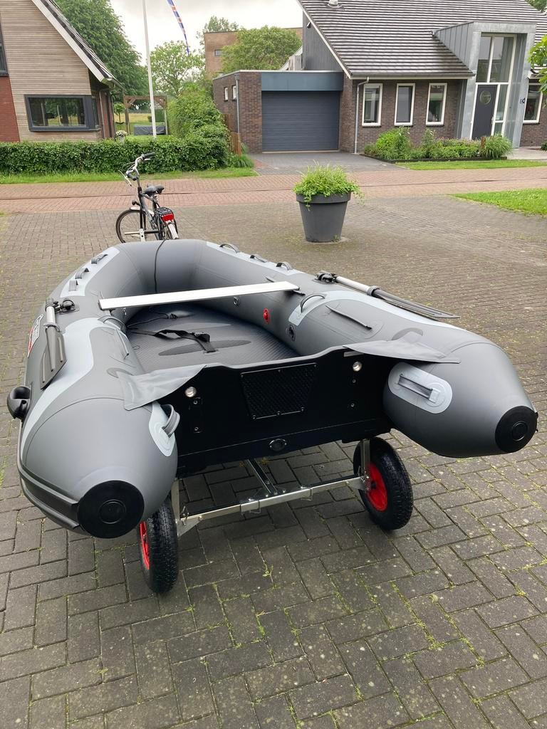 Talamex Highline HLA 300 + Suzuki 5 pk 4 takt + fietstrailer, Watersport en Boten, Rubberboten, Airdeck, Zo goed als nieuw, Benzine