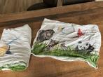 Peuterdekbedovertrek met dieren zgan, Ophalen of Verzenden, Zo goed als nieuw, Wit, Jongetje of Meisje