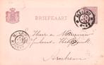 Briefkaart m. voorbedukte zegel 2½ ct. gelopen Almelo 1899, Verzenden, Briefkaart