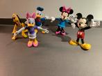 5 Disneyfiguren: Mickey, Minnie, Donald, Katrien, Pluto, Ophalen of Verzenden, Gebruikt