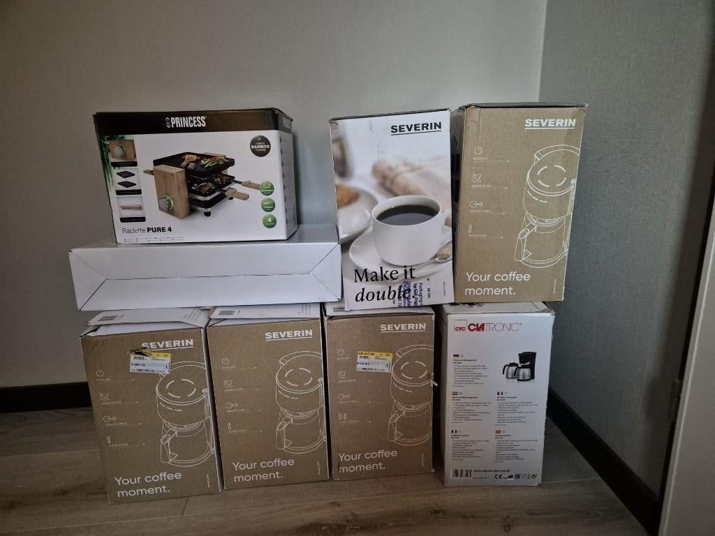PARTIJ KEUKENAPPARATUUR – IDEAAL VOOR DOORVERKOOP, Witgoed en Apparatuur, Koffiezetapparaten, 10 kopjes of meer, Ophalen of Verzenden