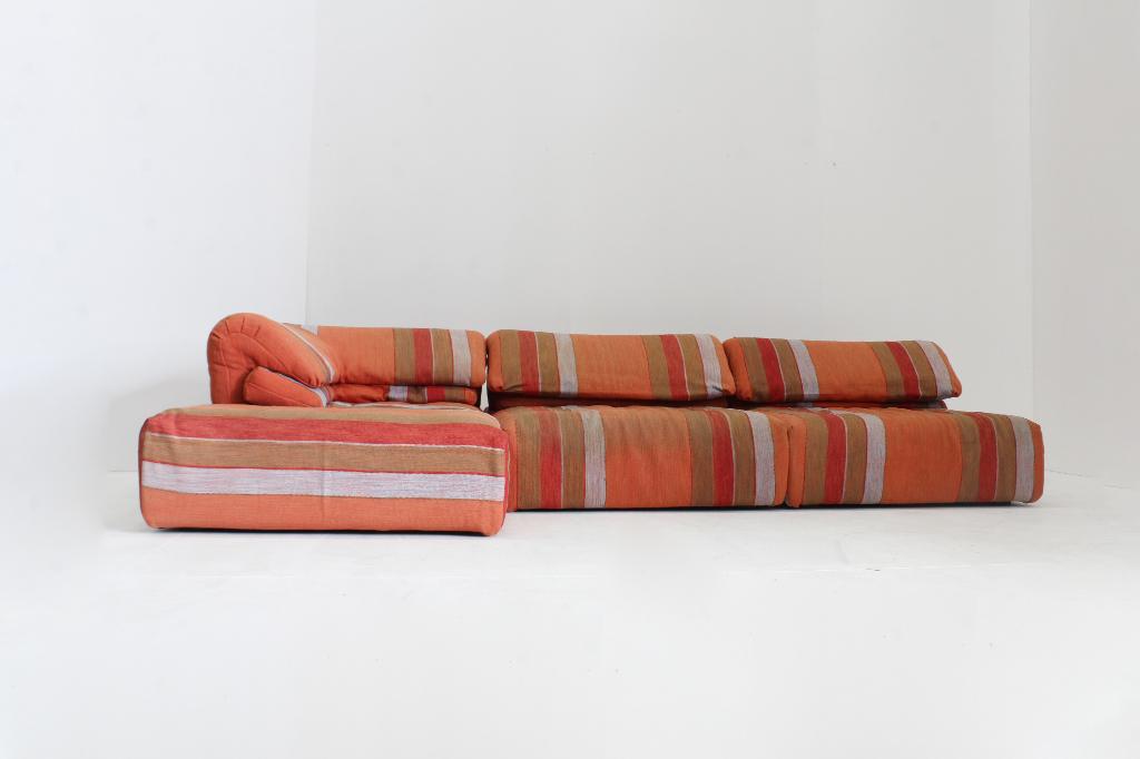 Vintage Roche Bobois Voyage Immobile modulaire sofa, 250 tot 300 cm, Gebruikt, Vintage, Driepersoons