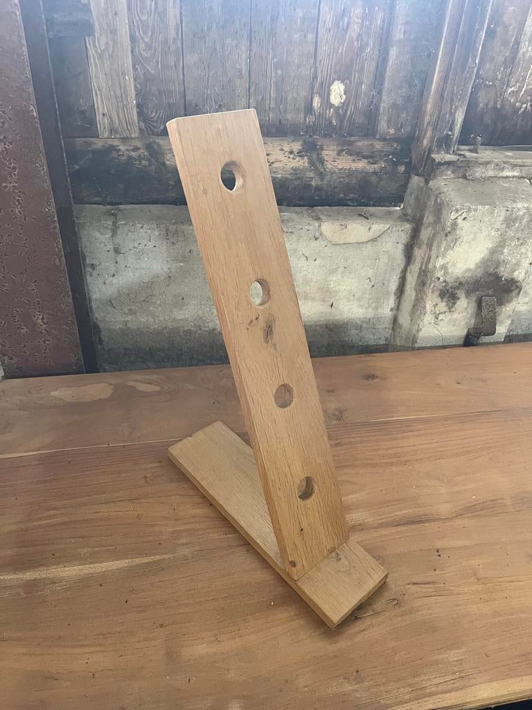 Houten wijnrek voor 4 flessen, Ophalen, Gebruikt, Minder dan 5 flessen, Minder dan 50 cm