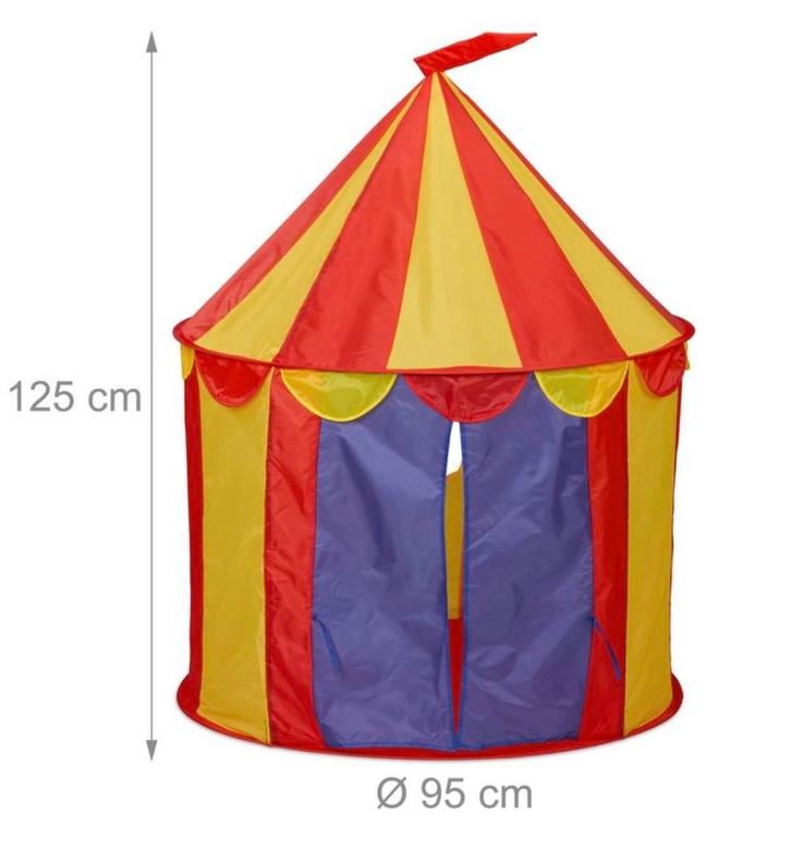 Circustent Speeltent voor Kinderen - 125 cm hoog, Kinderen en Baby's, Speelgoed | Speeltenten, Ophalen