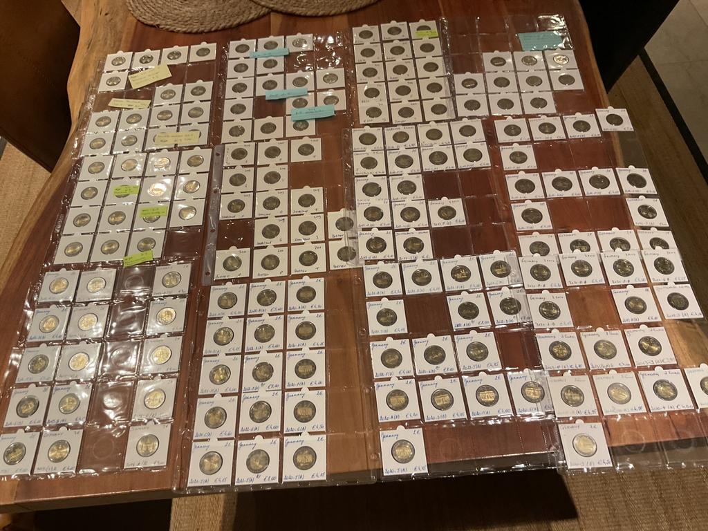 Duitse 2€ munten in een serie van 5 ADFGJ, Ophalen of Verzenden, Duitsland, Overige waardes