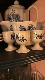 GEZOCHT: Eierdopjes Petrus Regout Bouquet Bleu, Antiek en Kunst, Ophalen of Verzenden