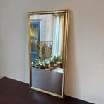 Kleine Vintage Rechthoekige Messing Spiegel, MCM, Minder dan 50 cm, Gebruikt, Ophalen of Verzenden, Minder dan 100 cm