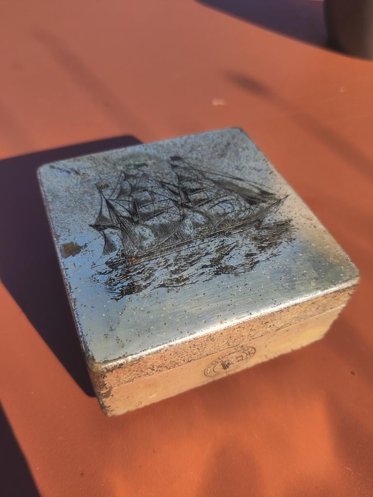 Vintage Rotterdamsche Lloyd Sigarettendoosje ca. 1920, Ophalen of Verzenden