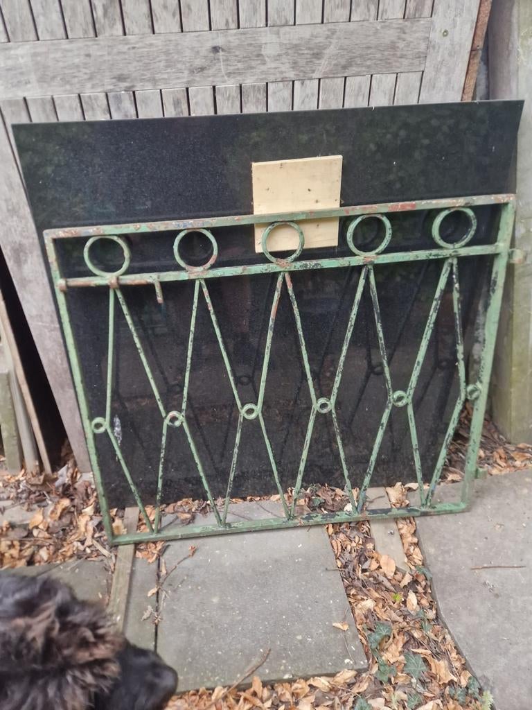 Zwaar stevig tuin poortje, Ophalen, IJzer, Tuinhek