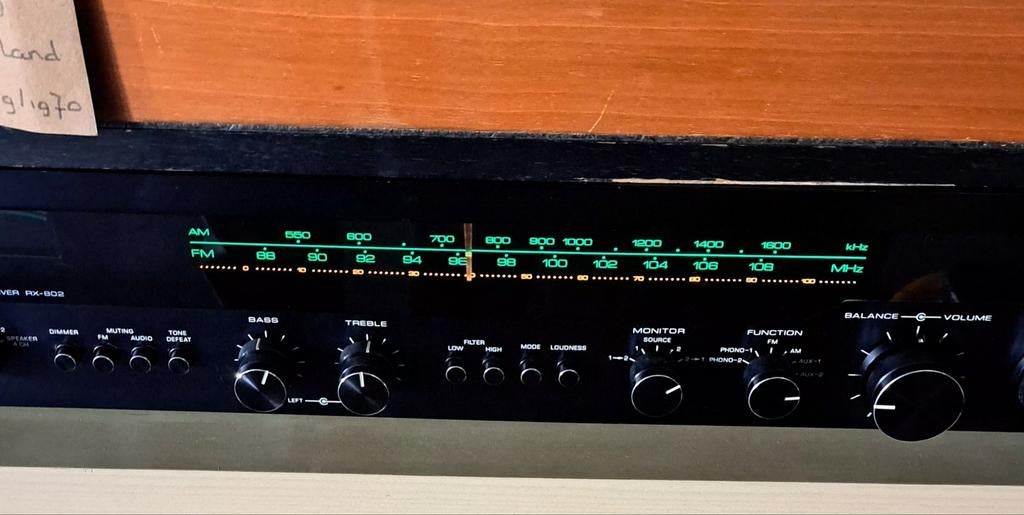 Rotel RX-802 Stereo Receiver - Vintage Hifi, Overige merken, Ophalen of Verzenden, Zo goed als nieuw, 120 watt of meer