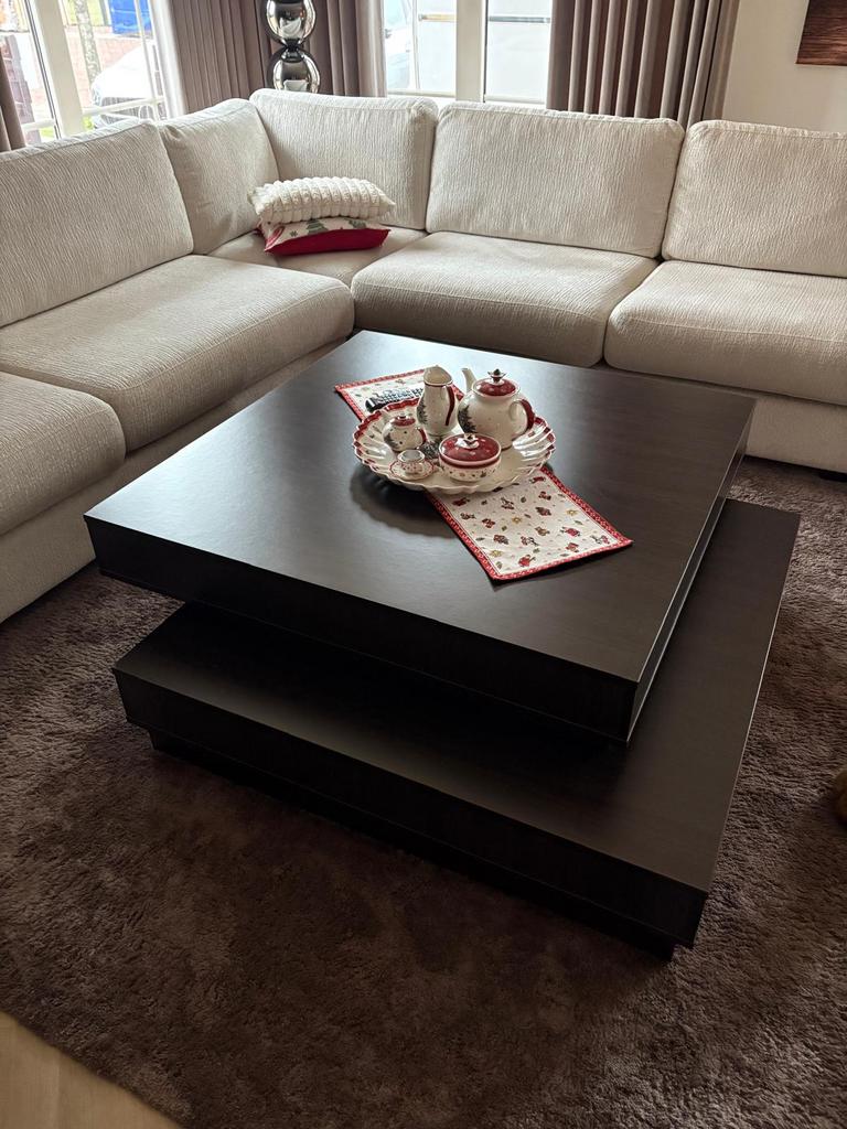 Luxe design salontafel – exclusief & zo goed als nieuw, Ophalen, Vierkant, Zo goed als nieuw, Modern