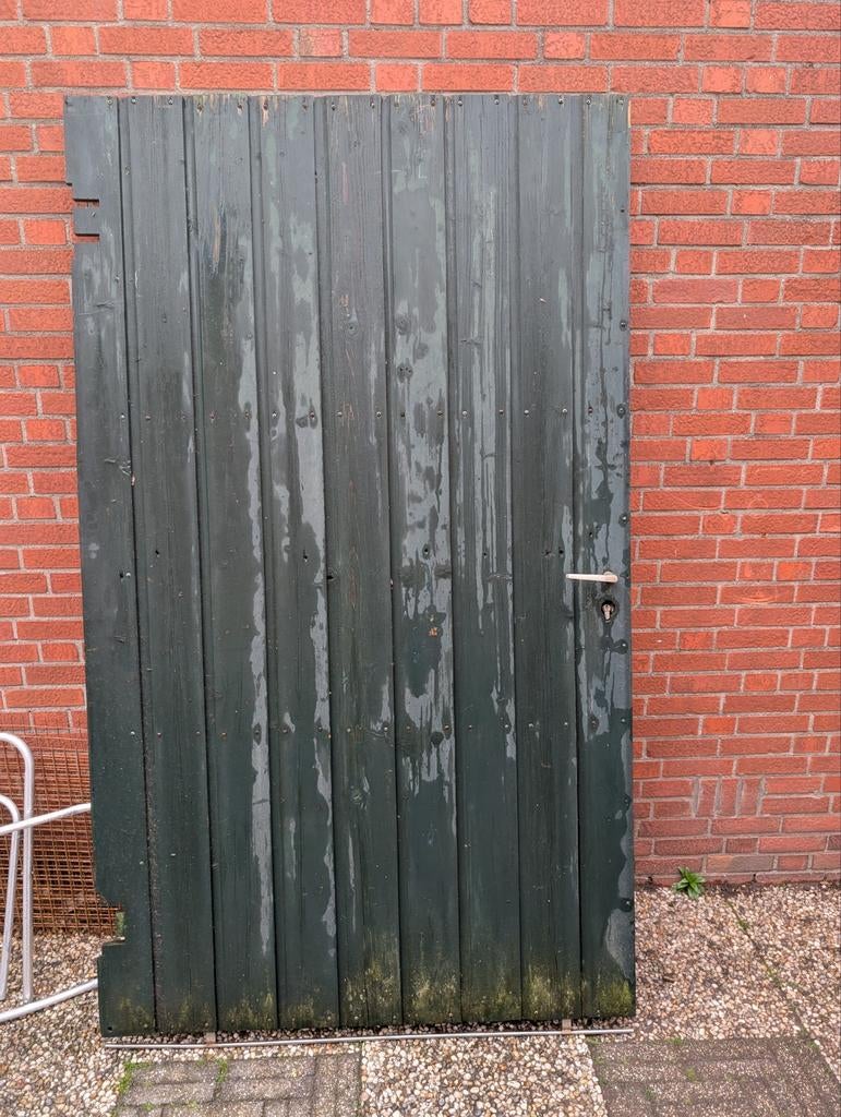 Poort met stalen verzonken frame, Ophalen, Met poort, Gebruikt, Tuinhek