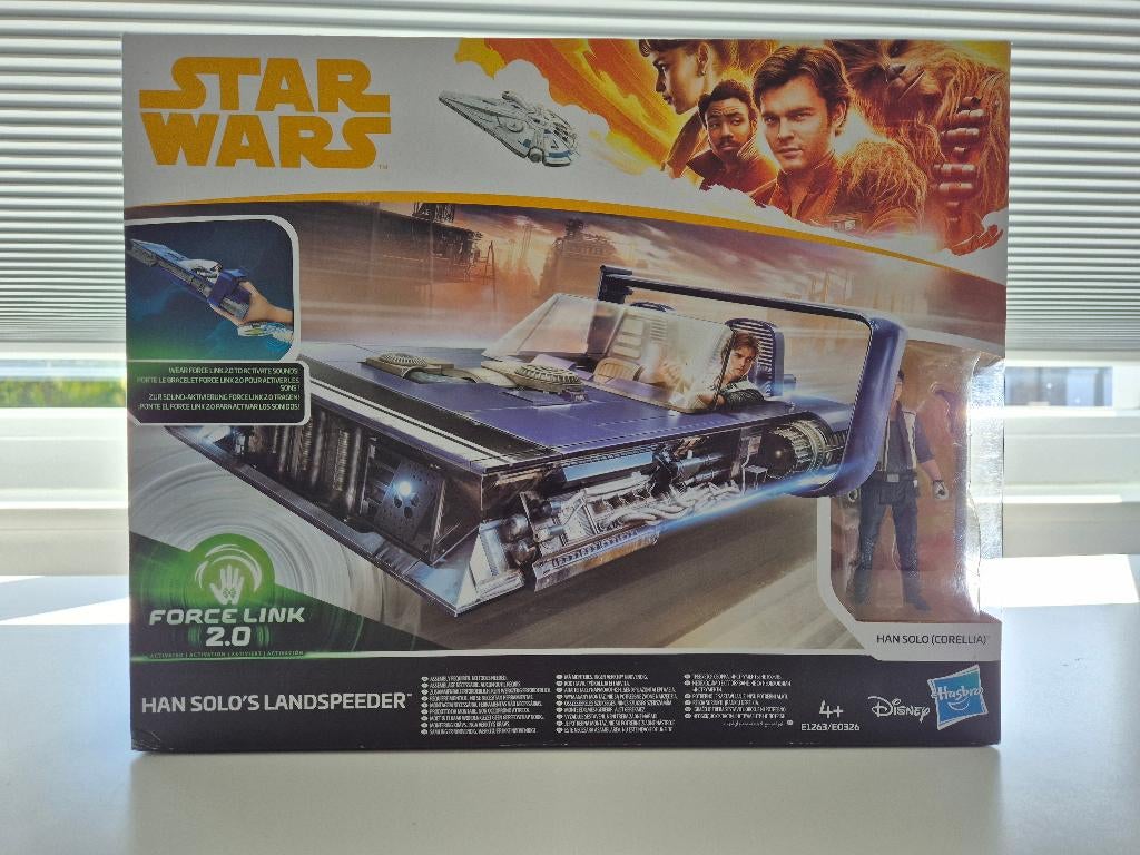 Star Wars Force Link 2.0 Han Solo's Landspeeder + Han Solo, Verzamelen, Star Wars, Ophalen of Verzenden, Nieuw, Actiefiguurtje
