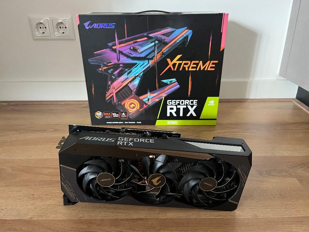 Garantie! ~ Gigabyte AORUS GeForce RTX 3080 Master 10GB, Computers en Software, Videokaarten, GDDR6, PCI-Express 4, Refurbished
