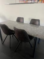 Eettafel plus stoelen, Ophalen, Overige materialen, Gebruikt, 50 tot 100 cm
