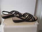 maat 40 (7), 1 paar donkerbruine Dolcis sandalen, Dolcis, Bruin, Nieuw, Sandalen of Muiltjes