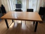 Bamboe eettafel industrieel, Ophalen, Zo goed als nieuw, Rechthoekig, 50 tot 100 cm