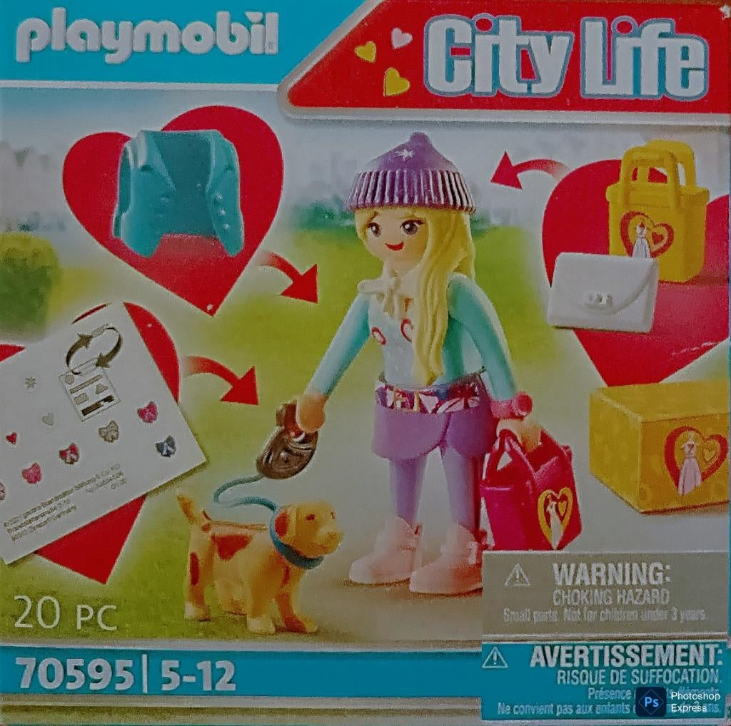 City Life Modemeisje Met Hond 70595, Ophalen of Verzenden, Zo goed als nieuw, Complete set