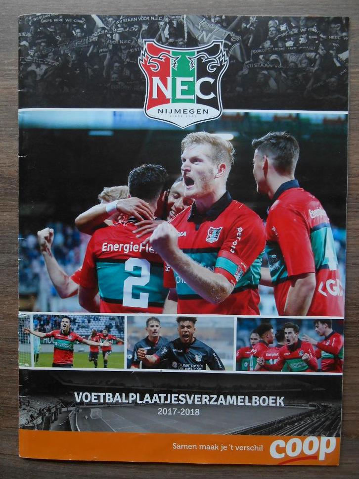 NEC voetbalplaatjes album seizoen 2017/2018, Verzamelen, Sportartikelen en Voetbal, Gebruikt, Poster, Plaatje of Sticker, Overige binnenlandse clubs