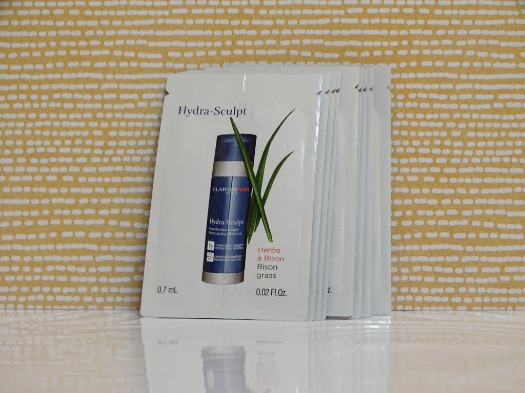 Clarins Men Hydra Schulpt (12 proefjes), Ophalen of Verzenden, Nieuw, Gehele gezicht, Verzorging