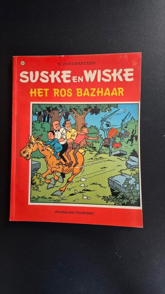 Suske en Wiske 151: Het Ros Bazhaar - 1e druk (1974), Boeken, Stripboeken, Gelezen, Eén stripboek, Ophalen of Verzenden
