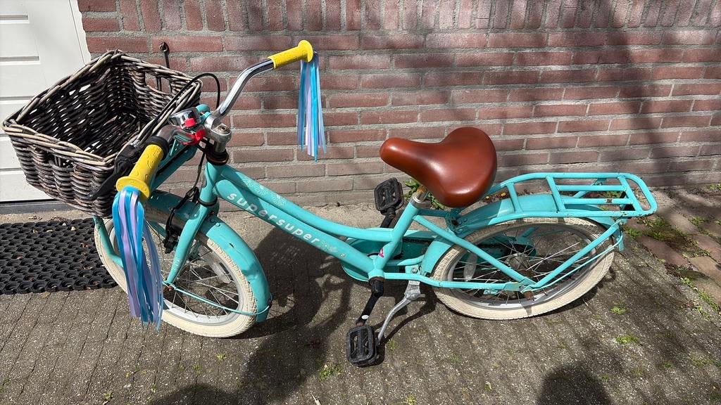 18 inch meisjes fiets, Ophalen of Verzenden, Gebruikt, 18 inch