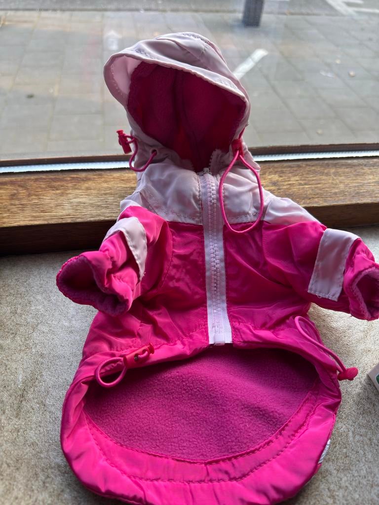 Roze Winterjas – Winddicht (S), Dieren en Toebehoren, Hondenkleding, Ophalen, Hondenjas