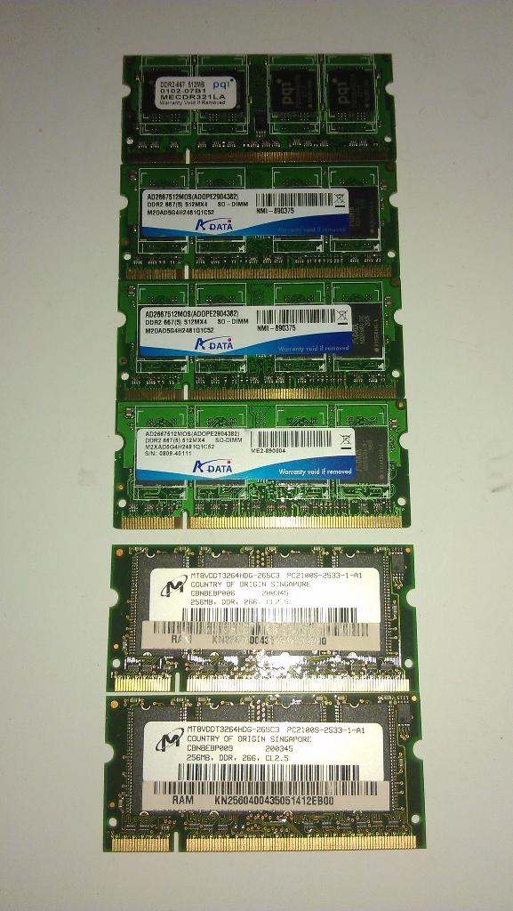 DDR2 / DDR3 / SD-ram laptop ram geheugen, alles getest, Computers en Software, RAM geheugen, Refurbished, Ophalen of Verzenden
