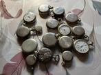 16 zakhorloges, veel zilver, Sieraden, Tassen en Uiterlijk, Horloges | Antiek, Overige merken, Zakhorloge, Verzenden, Onbekend
