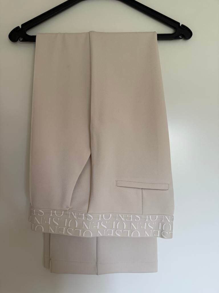 Olsen Anna broek, Maat 38/40 (M), Beige, Ophalen of Verzenden, Zo goed als nieuw
