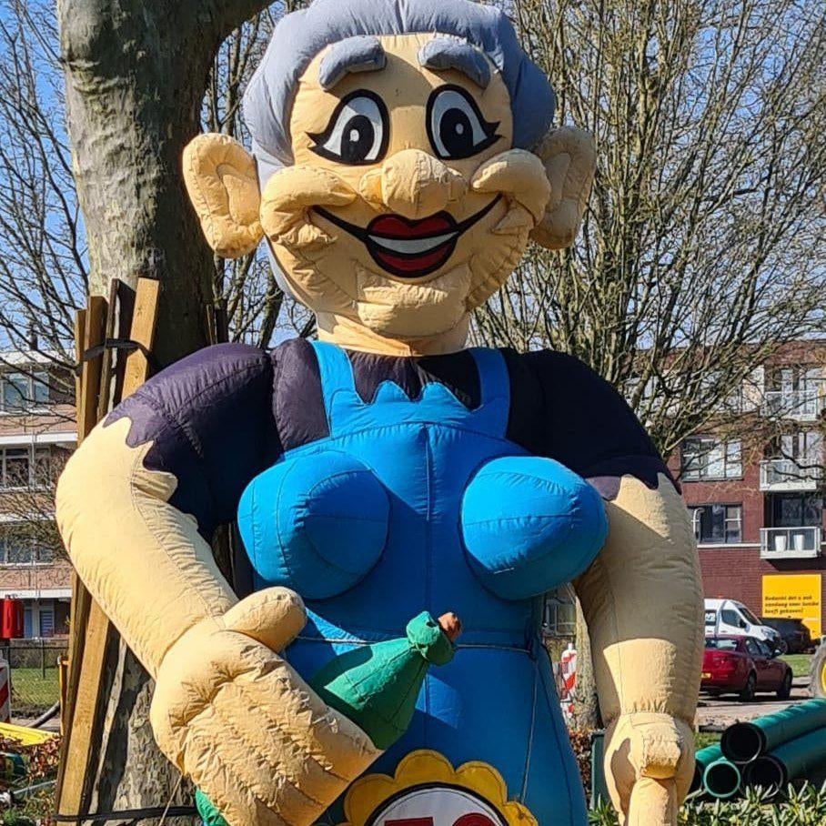 Opblaaspop of Abrahamvlag Huren – Verras de Jarige!, Ophalen of Verzenden, Nieuw, Verjaardag