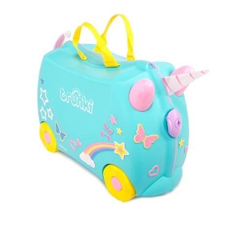 Trunki kinderkoffer Una unicorn, Wieltjes, Hard kunststof, Info@hopsa.nl, Nieuw