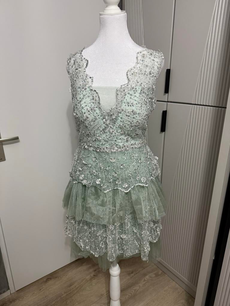 Korte gala jurk, helemaal nieuw!, Maat 38/40 (M), Galajurk, Overige kleuren, Nieuw