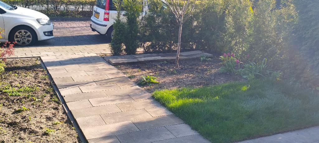 Betontegels grijs (6030 cm) – 8 stuks, Tuin en Terras, Tegels en Klinkers, Ophalen, Gebruikt, Beton, Terrastegels