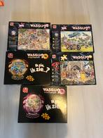 5 Wasgij puzzels, Ophalen, 500 t/m 1500 stukjes, Zo goed als nieuw