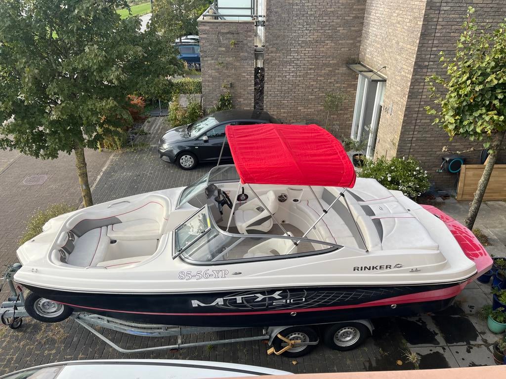 Rinker MTX 210 V8 MerCruiser Waterski Wakeboard Boot Trailer, Ophalen, Gebruikt, Binnenboordmotor, 6 meter of meer