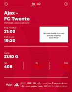 Ajax FC Twente Eredivisie ticket Ajax Vak 206 zuid G, Eén persoon